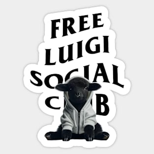 Free Luigi Social Club Sticker